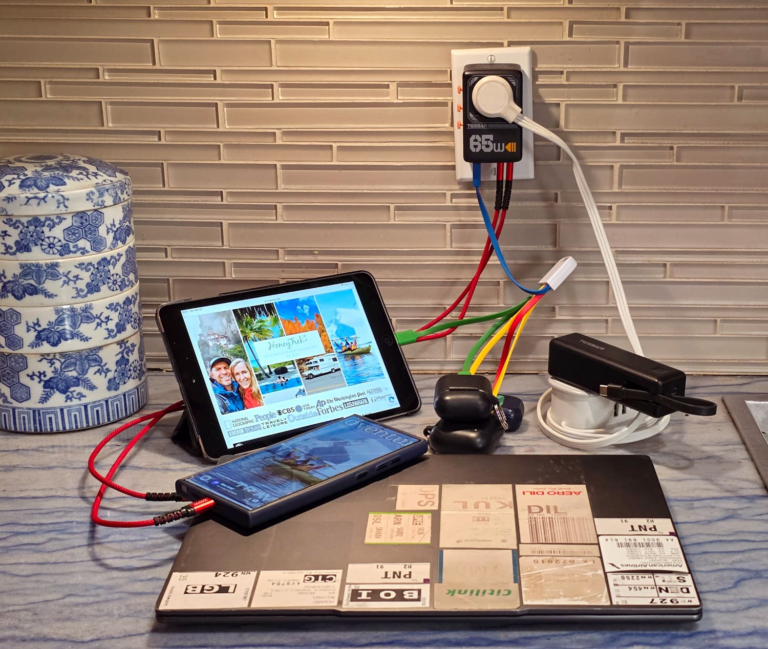 Travel Tech: Staying Charged Abroad: TESSAN Travel Adapter